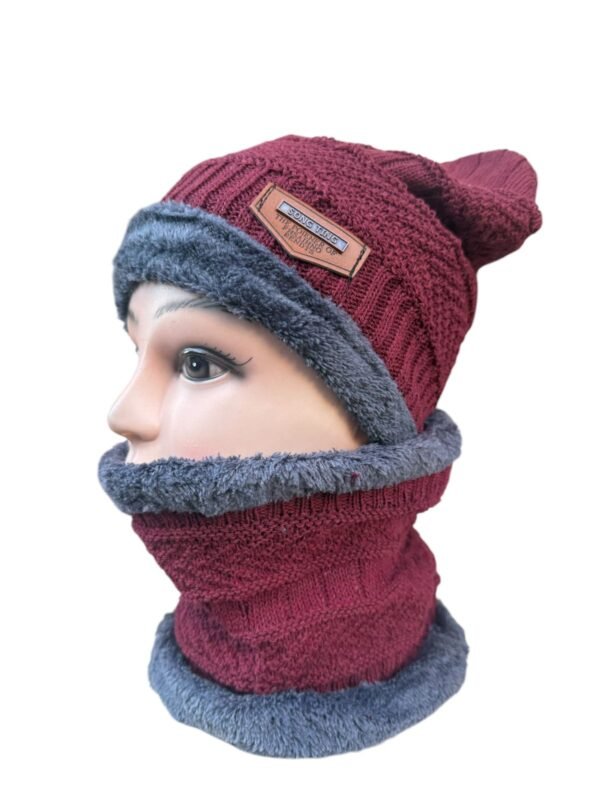 Wool Beanie Cap & Muffler for Mens & Women