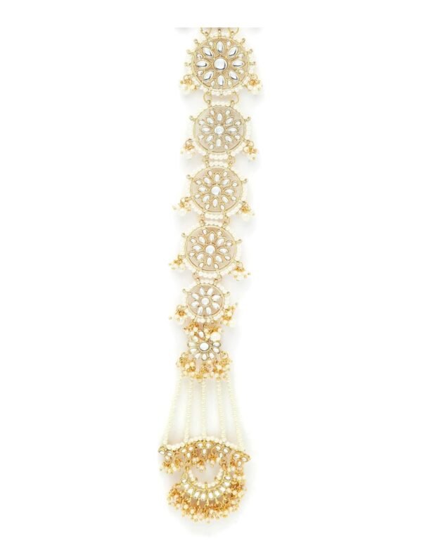 Diamond shape  bridal wedding prandaa choti - Image 9