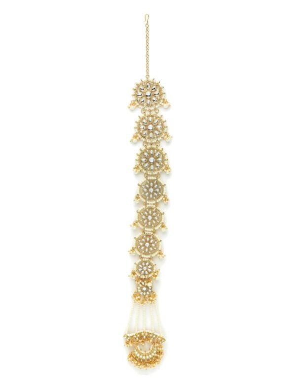 Diamond shape  bridal wedding prandaa choti - Image 10