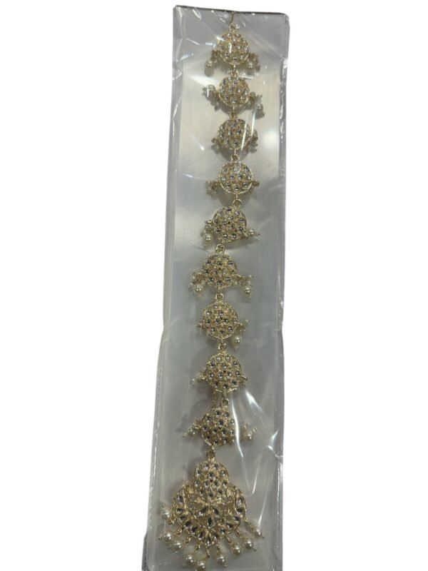 Diamond shape  bridal wedding prandaa choti - Image 4