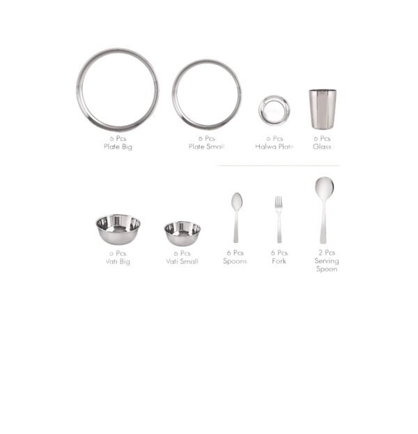 Steel dinner set - Image 5