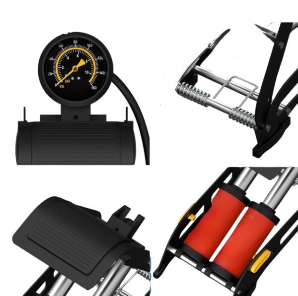 Foot pump for cars and bikes