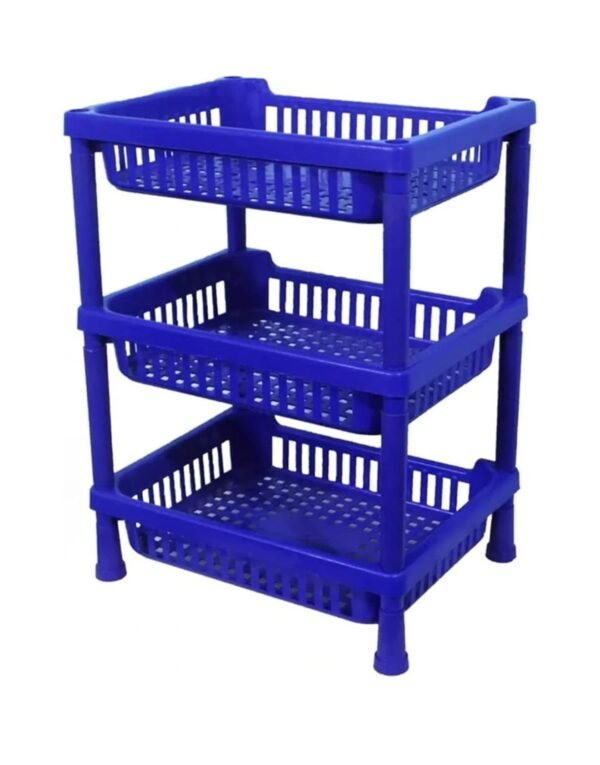 Multipurpose Plastic Trolley with Countertop Dish Rack