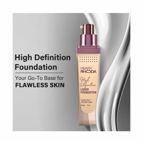 Hilary Rhoda High Definition Foundation | Hides Pores & Blemishes - Image 3